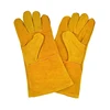 Yellow Cow Leather Welding anti- Cutting Industry anti-resistant Safety welding workinig Gloves