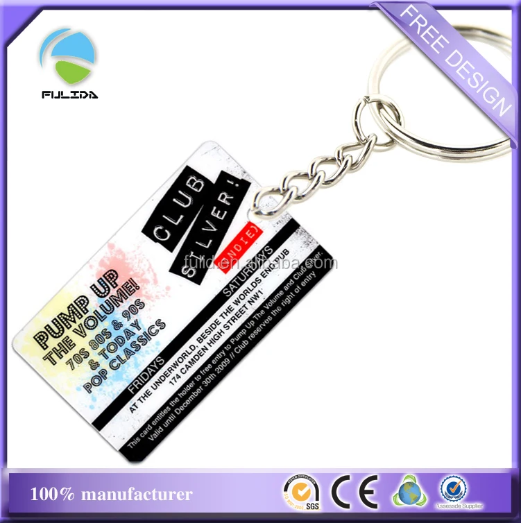 Custom Pvc Plastic Store Loyalty Card Keyring Tag Keychain Keyfob Buy