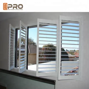 Lowes Folding French Exterior Sound Proof Interior Window Louver Components Aluminum Window Plantation Shutter From China Buy Exterior Aluminum