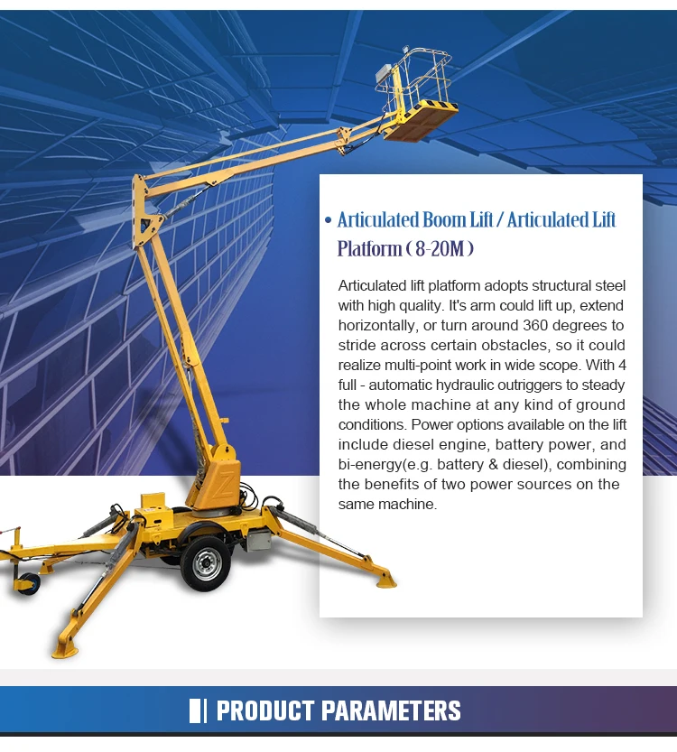 820m Hydraulic Mini Towable Trailer Type Mounted Boom Man Lift Buy