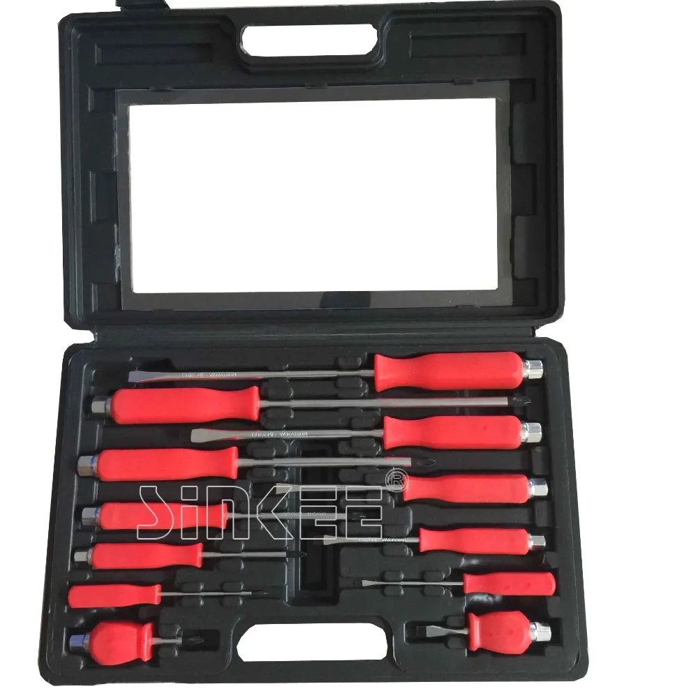 12 Pc Mechanics Screwdriver Set Engineer Hex Bolsters Phillips