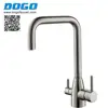 Wholesale in china stainless steel handle material bright-silver color 3 way sink kitchen faucet