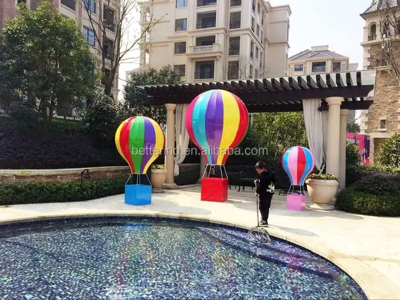 Customized Pu Fabric Hotair Balloon Decor Scene For Shopping Mall Decoration Buy Pu Fabric