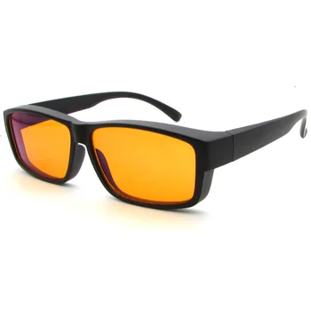 Wear-over Orange Lens Computer Glasses Fit-over Wraparound Computer ...