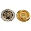 High quality cut edge antique challenge coin engraved lion