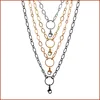 stainless steel flat oval link chains for locket pendant necklaces