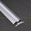Arc shape 56mm shallow flat wide surface mount aluminum led profile / extrusion housing strip