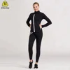 Two piece gym set running pants long sleeve sport wear jacket yoga suit