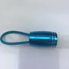 Promotion 6LED circular aluminium alloy mini lamp flashlight with silicone cord