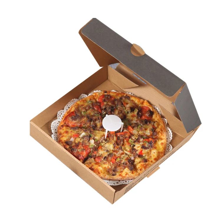 Neue design papier pizza box verpackung design