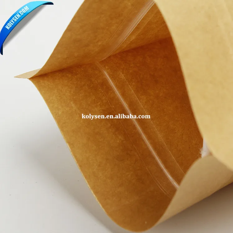 Standup brown kraft paper bag with round window for cookies/coffee/chocolate/tea/chips/baking food