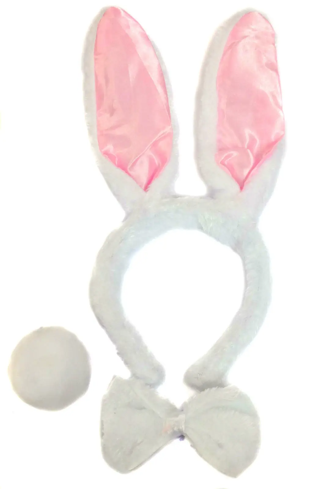 Sequin Bunny Rabbit Ears Tail And Bow Tie Fancy Dress Set Halloween Hen ...