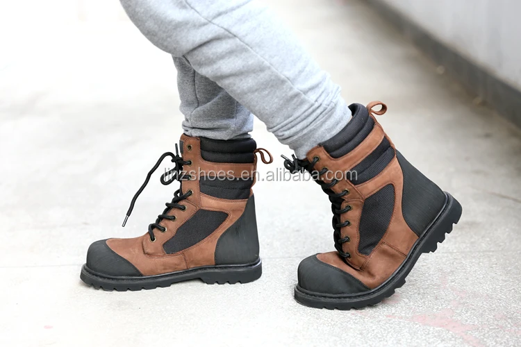 High-quality leather safety shoes anti-smashing Anti-slip Anti-puncture work shoes steel toe safety shoes