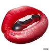 Swimming pool float line Red mouth buoy inflatable Lip pool float for air mattress