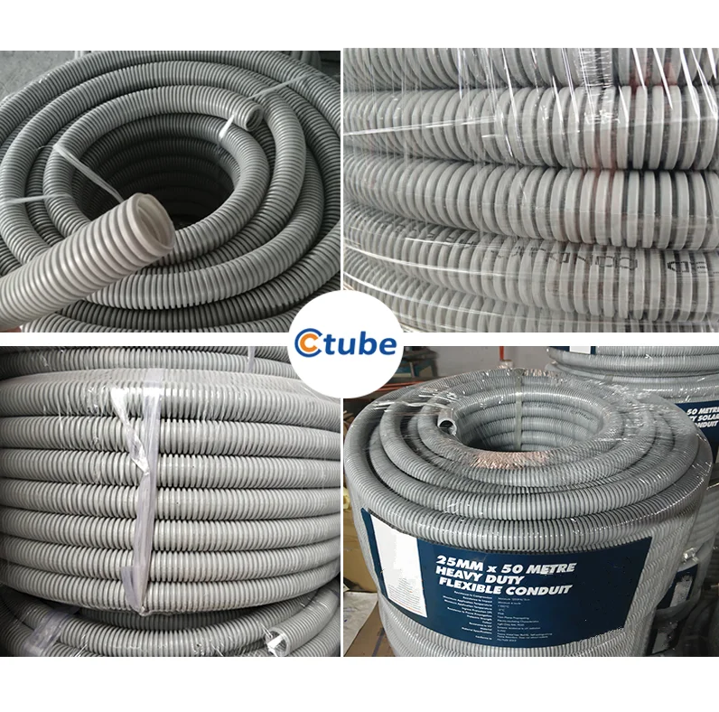 uv resistant flexible conduit pvc corrugated conduit Wiring