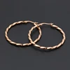 India 24k gold twisted hoop loop earrings bulk