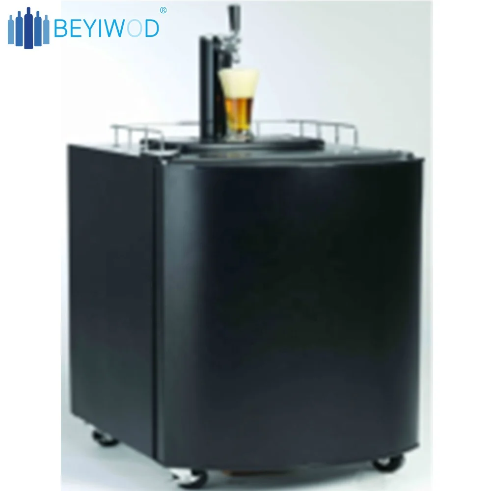 Zpj128 Beer Keg Fridge With Black Door/stainless Steel Door Single