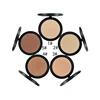 Private label oem contour makeup palette private label face powder 5 colors high quality