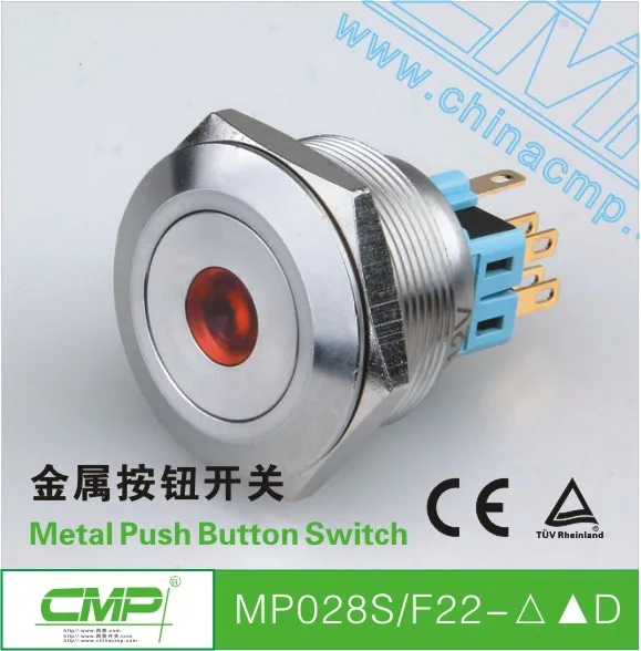 cmp28ミリメートルナイフダブルアクションシリーズのledプッシュボタンスイッチceおよびtuvの承認-押しボタンスイッチ問屋・仕入れ・卸・卸売り