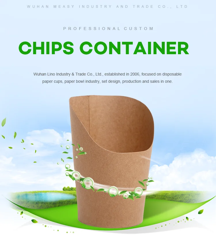Disposable Potato Chip Container With Custom Design Buy Kraft Custom