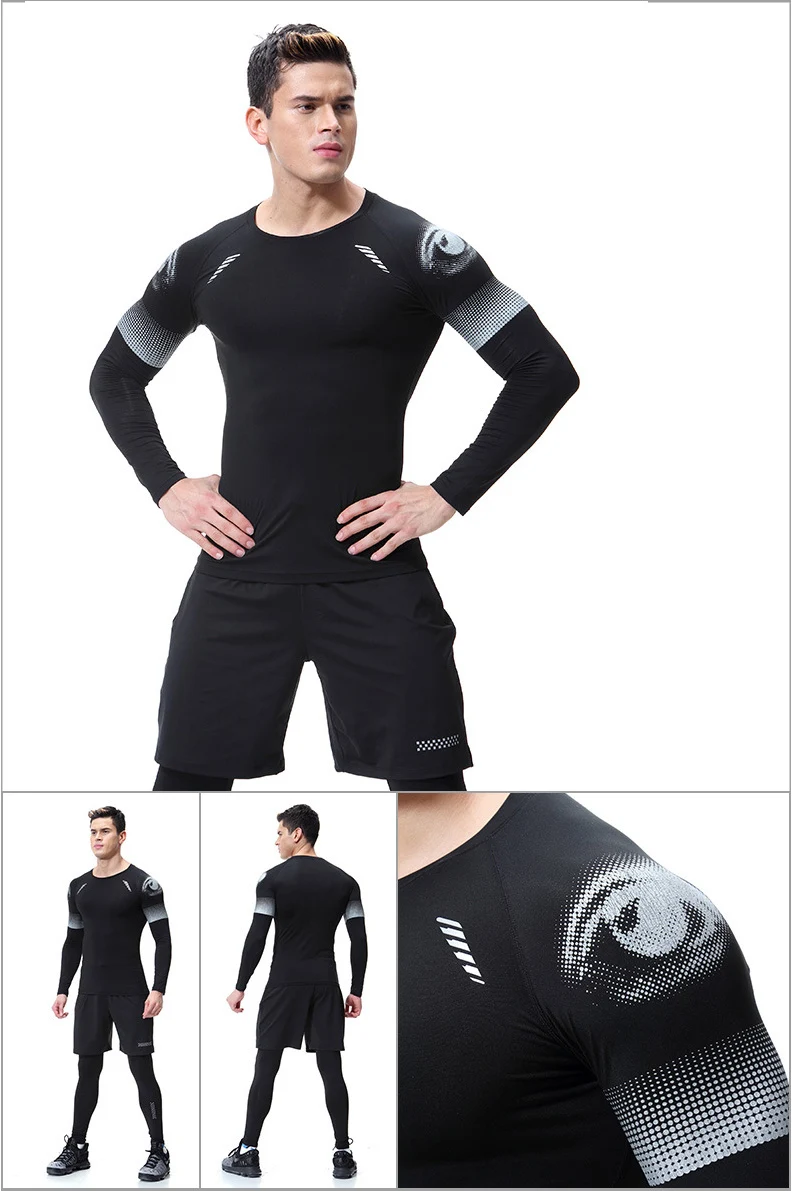 Sports Suits Men's Gym Wear Long Sleeve Tight Running Body Suit Buy