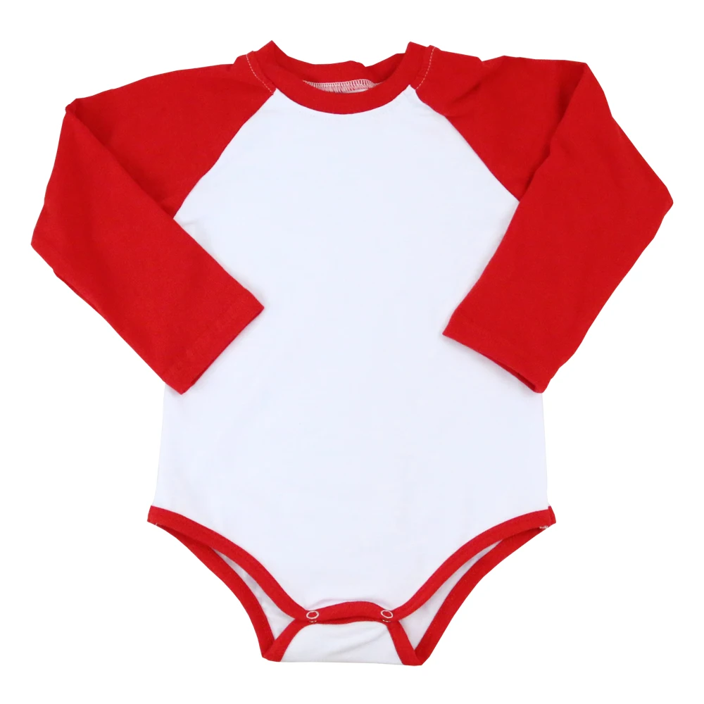 2019 Cotton Winter Infant Clothing White Body Raglan Onesie Long ...