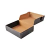 Wholesale Cardboard Varnishing Cosmetic Postage Packing Gift With Hand Taps Paper Boxes Silca Black Box