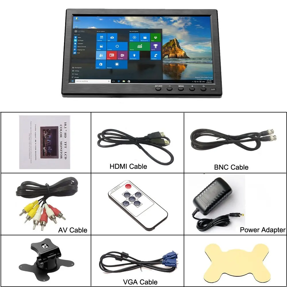 Title 12, Podofo 10.1" LCD HD PC Monitor Mini TV Computer...