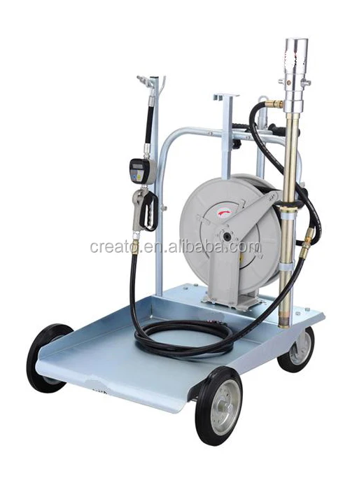 Hand Operated Air Power Oil Dispenser With Gear Oil Gun And Trolleys