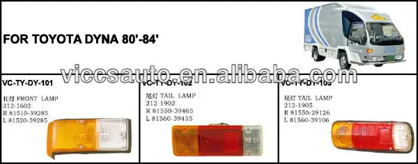 Tail Light Lamp Rear 1Pc for Toyota Dyna Truck Bu20 Bu61 Bu30 Bu60 1984-2005 Tail Light Lamp Rear 1Pc for Toyota Dyna Truck Bu20 Bu61 Bu30 Bu60 1984-2005