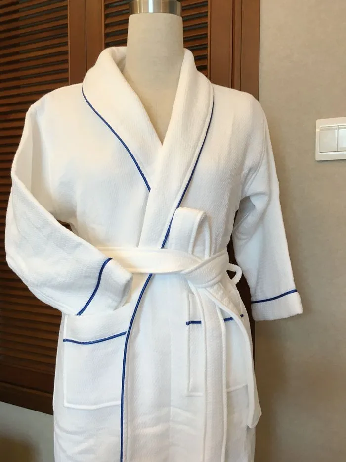 Quality Fabric 100 Cotton Hotel Home Pool Used Bathrobe,Waffle