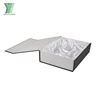 Black hard paper foldable cardboard packing magnet lid luxury gift box baby booties gift box