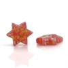 David star opal for pendant synthetic opal beads price red david star shape opal