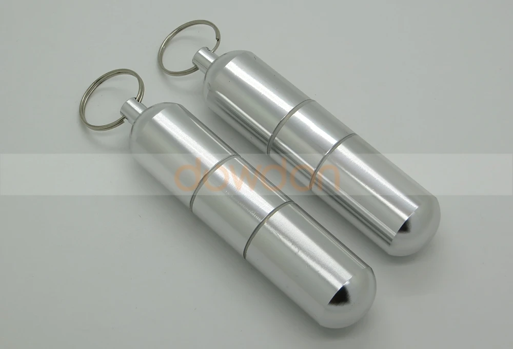 Pocket Toothpick Holder Waterproof Aluminium Alloy Case Metal Keychain Sale 