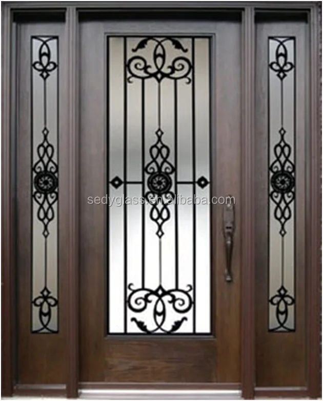 Glass Door Design Inserts And Wrought Iron Glass Door Panels Buy