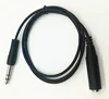 6.35mm stereo plug to 6.35mm stereo jack coiled cable
