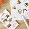 Inner 4 pieces creative metal bookmarks pack