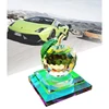 New Products crystal craft apple ornament,Polished Crystal Apple For Wedding Car Decoration
