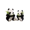 Hot Sale High Quality wholesale soft Factory customized fat baby panda plush toy for sale, cute panda with bamboo