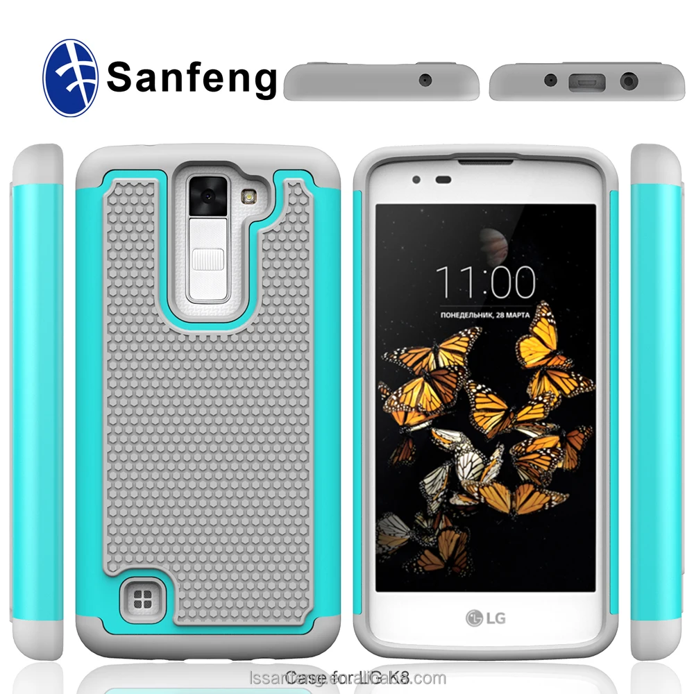 Por encargo android teléfono funda de silicona para LG K8 K350N