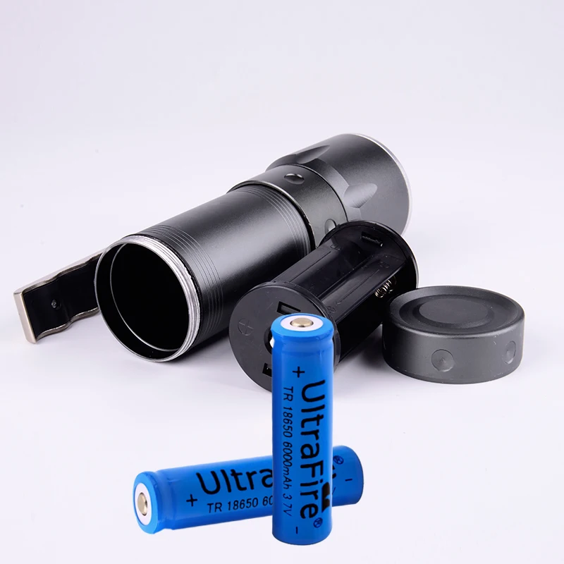 Outdoor Handheld Portable Usb Rechargeable Flashlight Torch 3 Modes