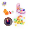plastic heart shape electronic light up wishing candle candy light toy for sale