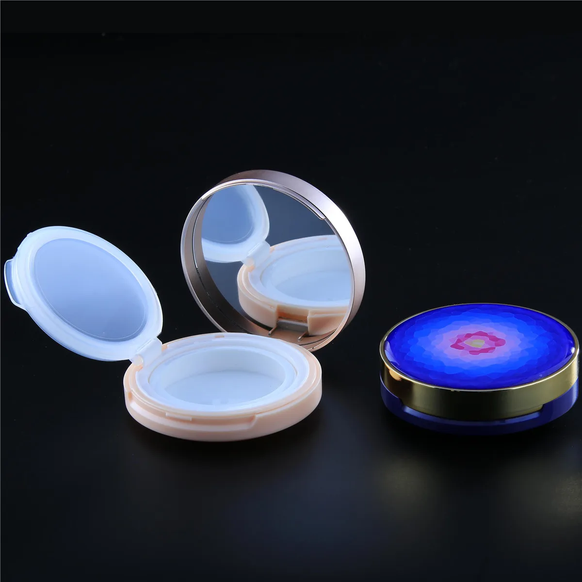 Cosmetic Packaging Compact Makeup Case Custom Loose Compact Powder Case