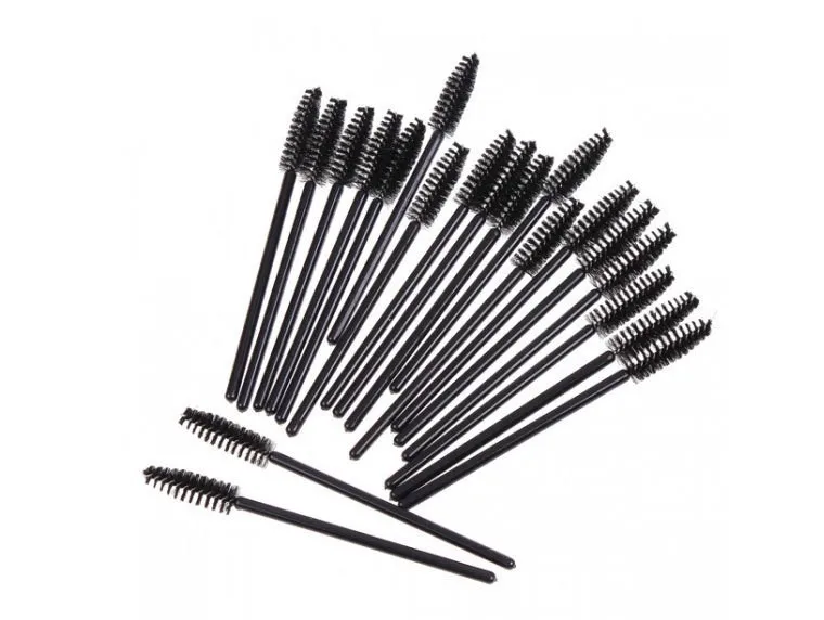 Yaeshii Nylon Hair Mascara Applicators Portable Plastic Disposable