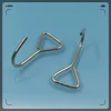 Tie Down Tie Up Belt Nickel Plated Metal Wire Hook Double & Single J Hook