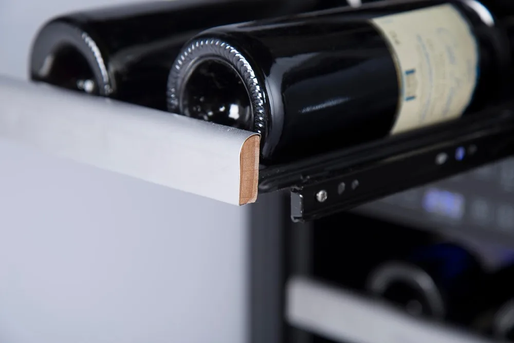 High Quality Wlw28dz2 Display Cooler Horizontal Wine Cooler Curved