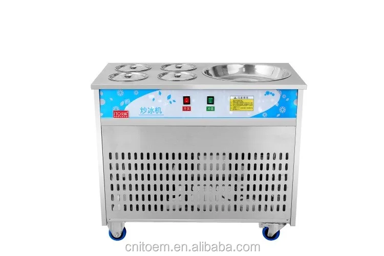 Ri030 Fry Ice Cream Machine With 1 Pan And 4 Cooling Buckets Buy Fry