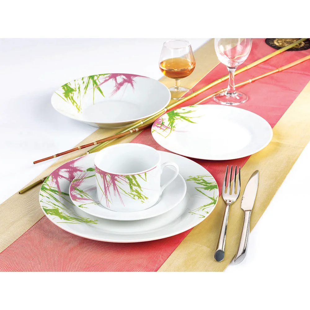 Wholesale 30pcs Embossed Ceramic Fine Porcelain Dinnerware Set Buy