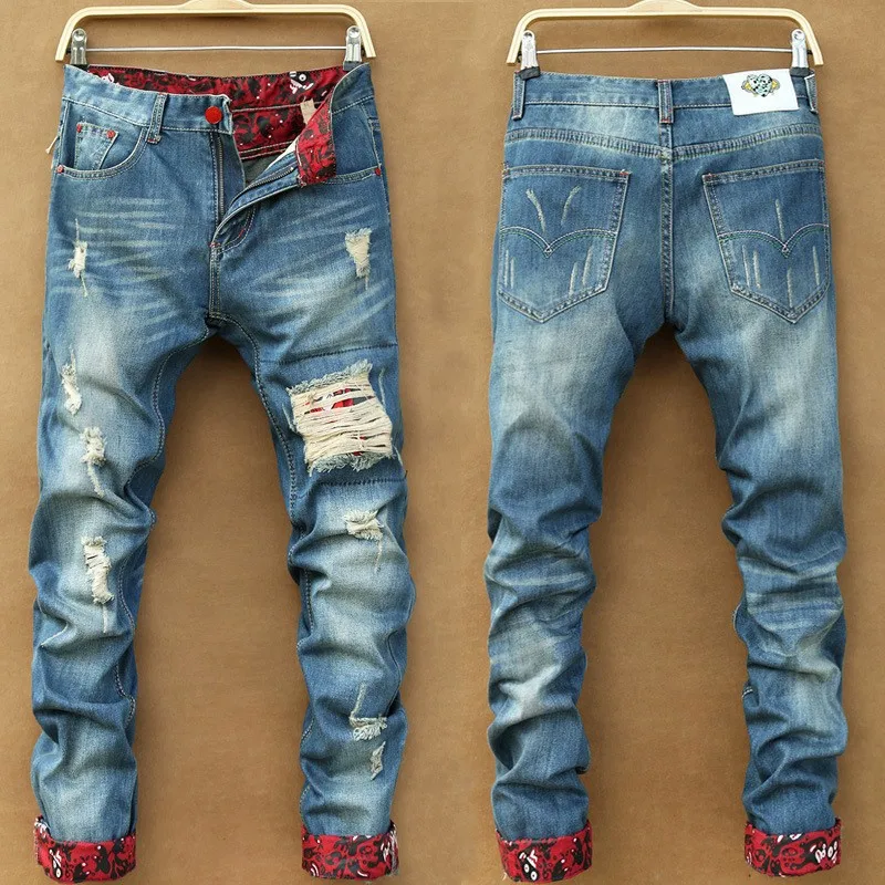 Wholesale Denim Branded Name Authentic Men Biker Funky Jeans With Stock ...