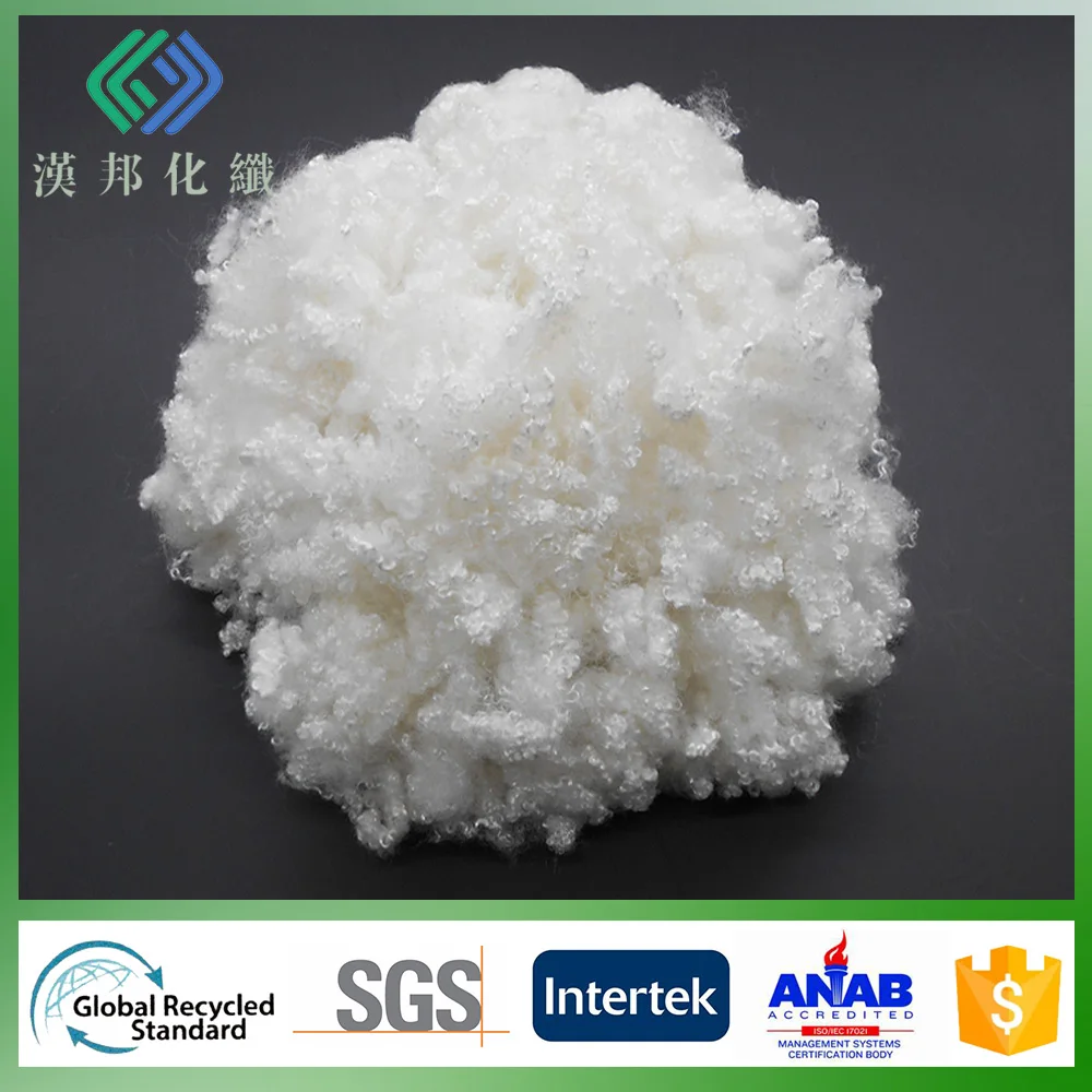 Grs Standard 100 Polyester Filling Pillow And Quilts Materials 3dx64mm